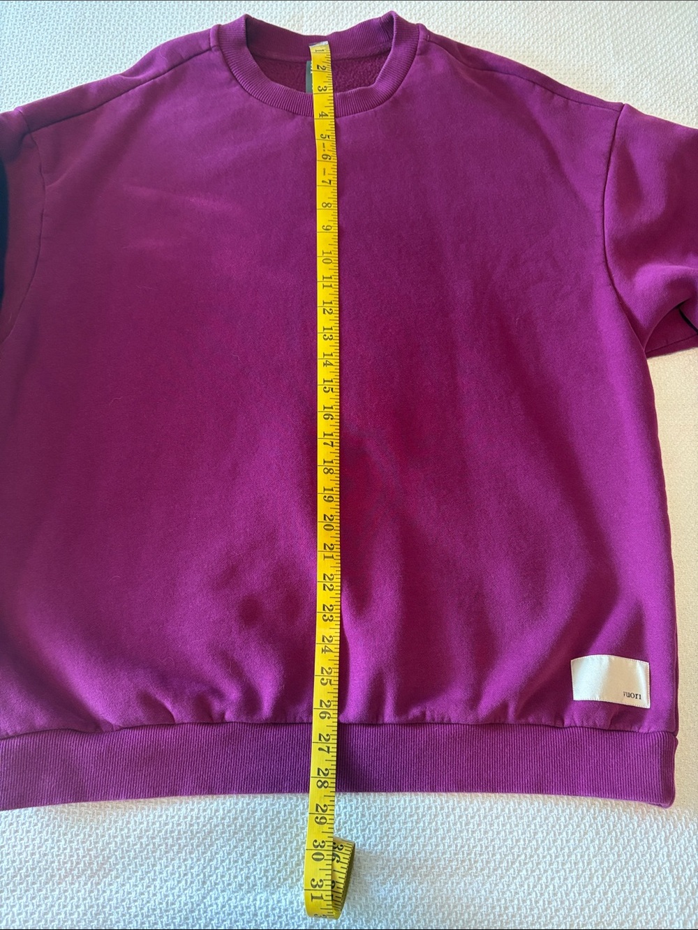 Vuori Women’s Crewneck Sweatshirt Deep Magenta, Large - Picture 4 of 6